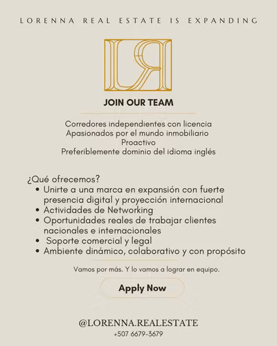 Buscamos Corredor(a) de Bienes Raíces Independiente