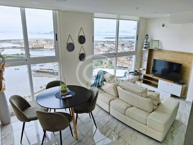 Venta Apartamento Listo para Alquilar en The Sands Piso Alto. La mejor Vista al Mar
