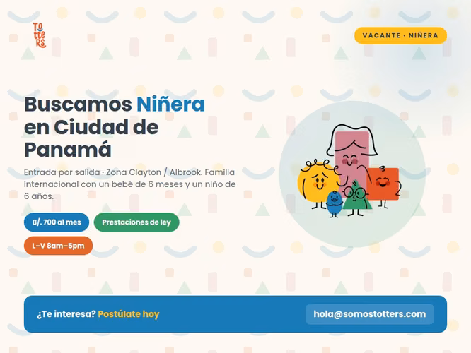 Niñera de entrada por salida