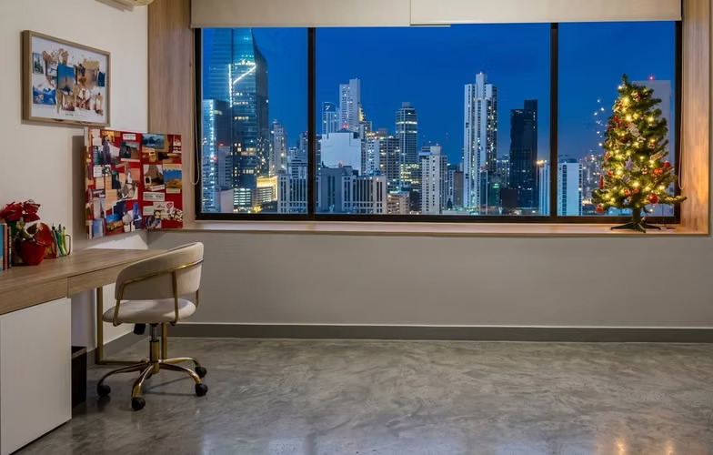 Apartamento en Obarrio I 3 Rec I Linea blanca I Con vista panorámica y 2 parkings
