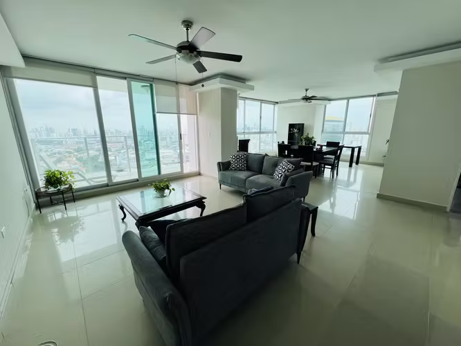 ALQUILO APARTAMENTO AMOBLADO EN DOS MARES – 2 RECÁMARAS | 150M², PISO ALTO.