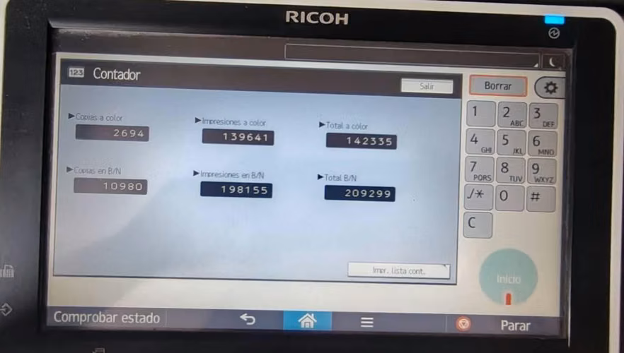 Impresora Ricoh Mp c6503 - tel 