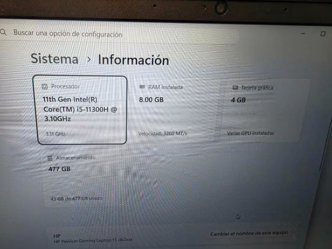 HP PAVILI9N I5 - Imagen 3