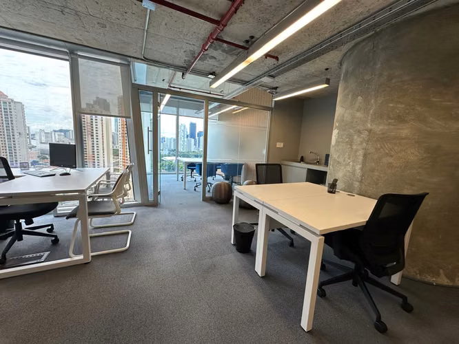 ALQUILO OFICINA  75 MTS, SEMI AMOBLADA EN OCEANIA BUSINESS PLAZA TORRE 1000, $1,600