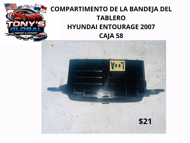 COMPARTIMIENTO BANDEJA DE TABLERO- HYUNDAI ENTOURAGE 2007 - Imagen 3