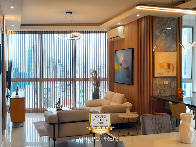 APARTAMENTO EN ALQUILER OBARRIO PH DENOVO AMOBLADO AC