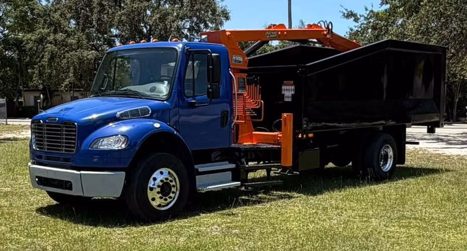2020 Freightliner M2 8.9L Cummins Allison Auto Peterson TL3 Cuerpo de Volcado Grapple Boom