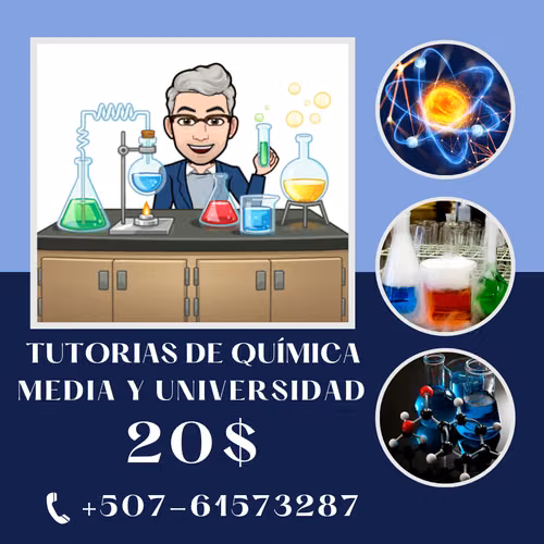 Profesor de Química. Tutorías Personalizadas para Secundaria y Universidad – $20/h