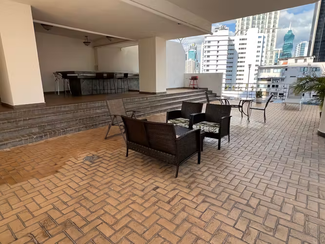 ALQUILO APARTAMENTO EN BELLA VISTA, 2 RECAMARAS, AMOBLADO, OBARRIO, 100M2.