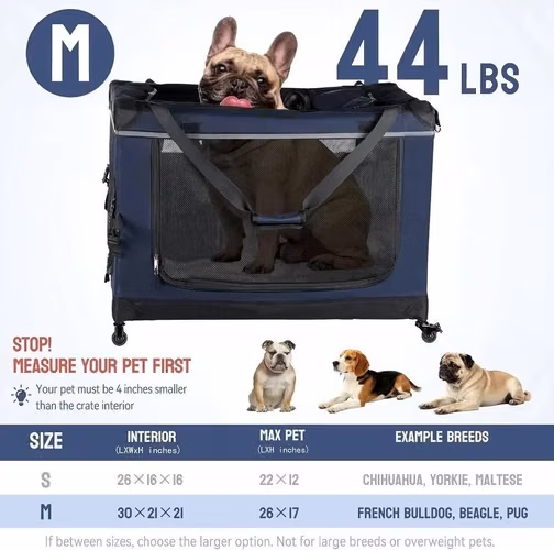 Maleta super comoda para perro mediano nueva - Imagen 3