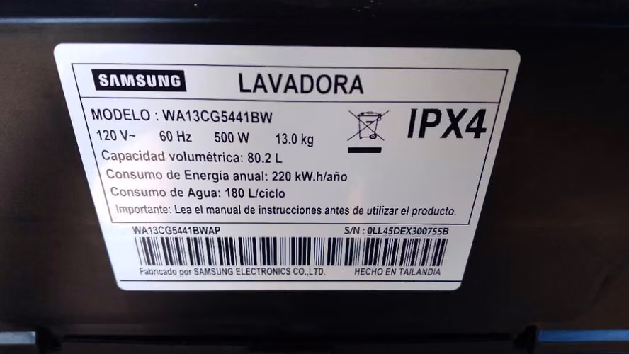 Lavadora SAMSUNG