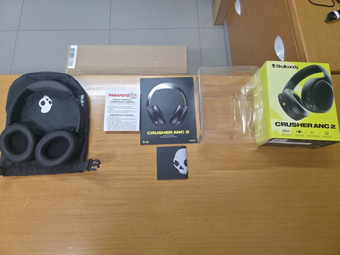 Audífonos Bluetooth SKULLCANDY Crushier ANC2 Ultra Bass en excelente estado 4 meses de uso