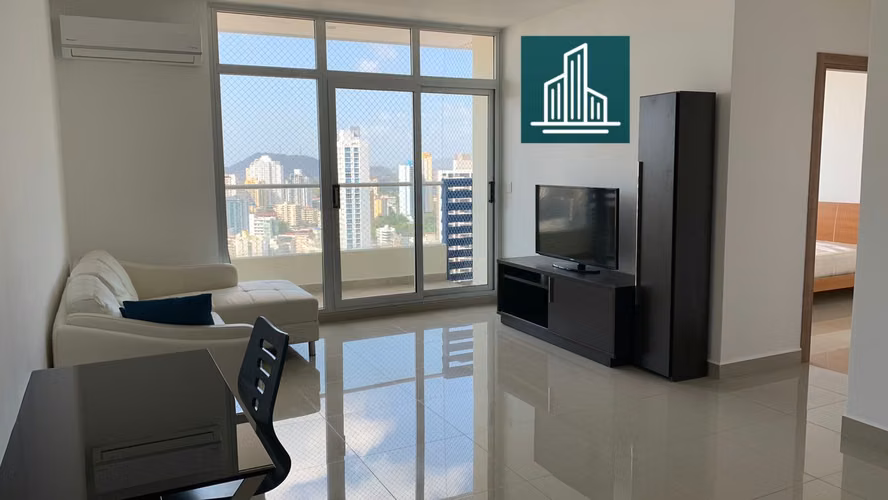 Se alquila Apt amoblado de 3 recámaras, 2 baños, 1 parking, balcón, CBE - Imagen 1