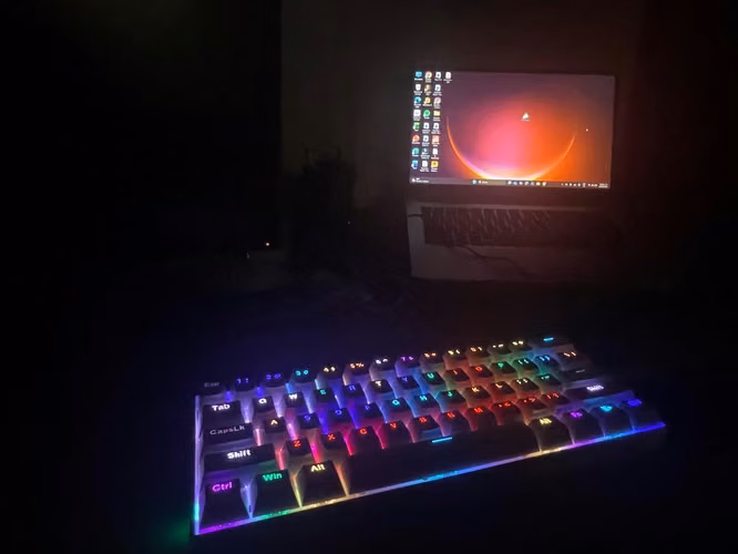 Teclado Mecánico Redragon Draconic K530W-RGB-SWITCHES Brown- Excelente Estado - Imagen 2