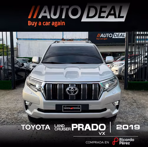 TOYOTA LAND CRUISER PRADO VX AÑO 2019 AUTOMÁTICO TURBO DIÉSEL