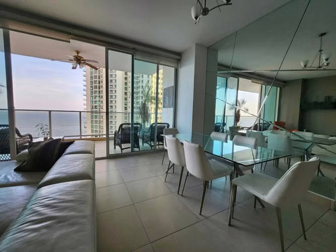 Punta Pacífica | P.H. Dupont Tower | Vista al Mar Amoblado ($2,400) - Imagen 3