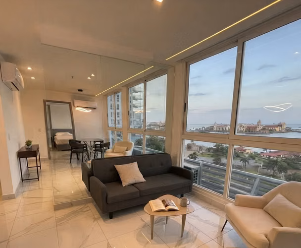 Apartamento en Avenida Balboa  I 1 Rec I Amoblado I con vista al mar