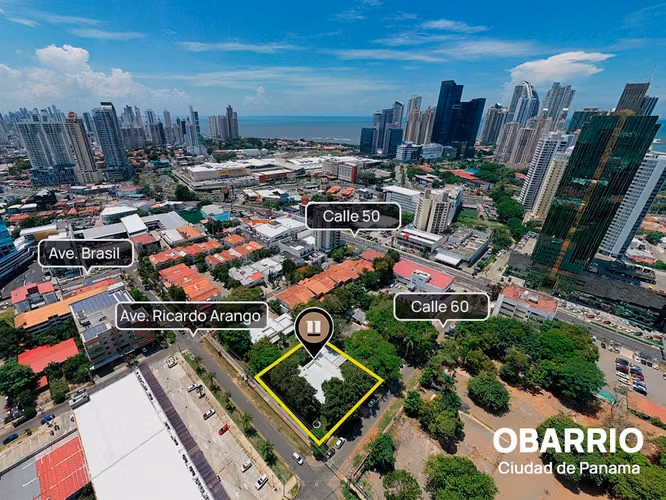 Se vende Terreno en Obarrio de 1784.50m2
