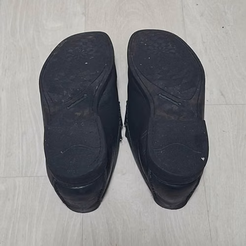 Mocasines Anatomic Gel Cuero Negro Talla 12-13 | Excelente Estado - Imagen 3
