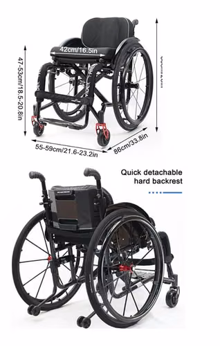 silla de ruedas plegable para adulto NUEVA
