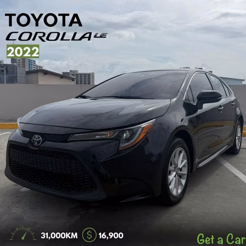 TOYOTA COROLLA LE 2022 16,900.00$