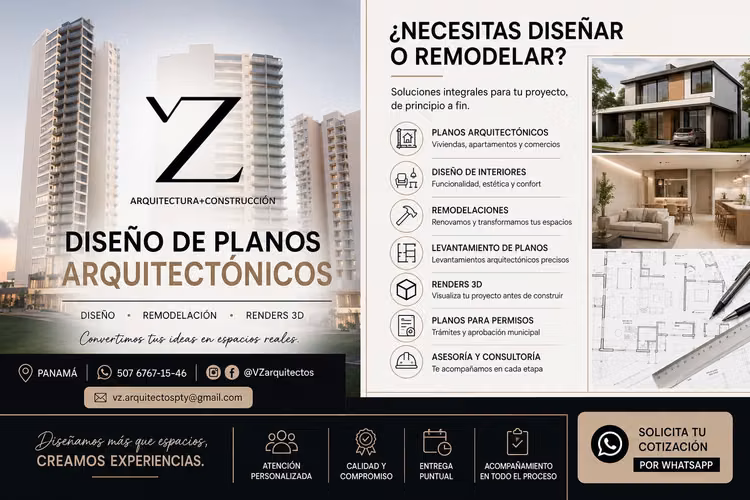 Arquitecta – Diseño y Planos Arquitectónicos en Panamá