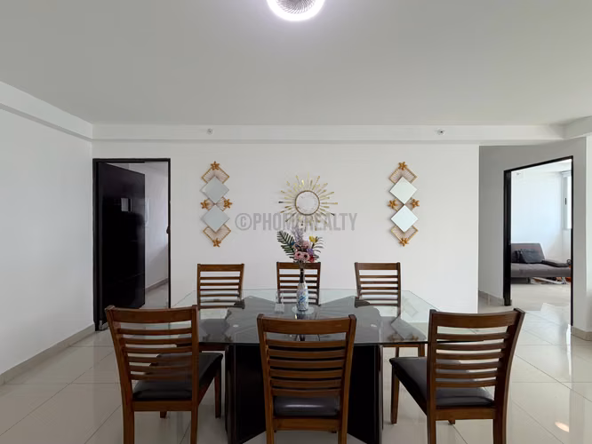 Apartamento Amoblado de 3 Recámaras en Alquiler en Obarrio – 123 m² con Vista a la Ciudad y Balcón - Imagen 4