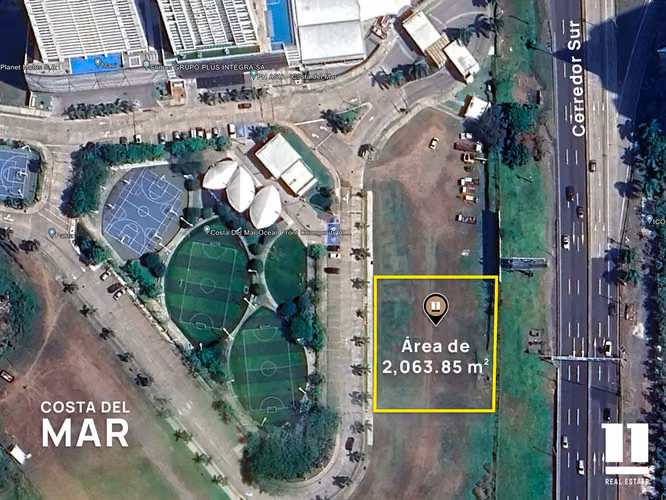 Terreno en Costa del Mar de 2,063.85m2 - Costa del Este