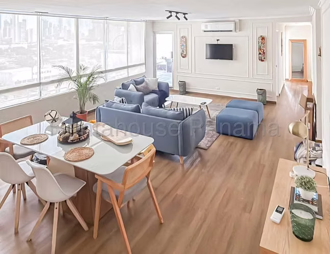 Apartamento amueblado en alquiler en San Francisco PH Terrazas del Pacific