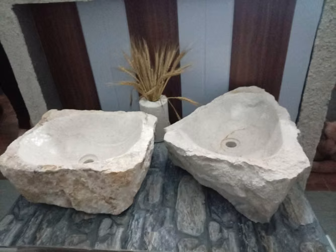 Lavamanos de piedra natural artesanales, elegancia y calidad para tu baño