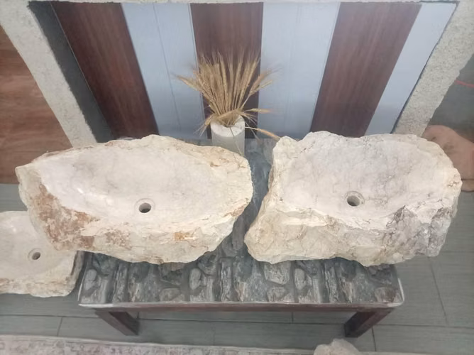 Lavamanos de piedra natural artesanales, elegancia y calidad para tu baño - Imagen 2