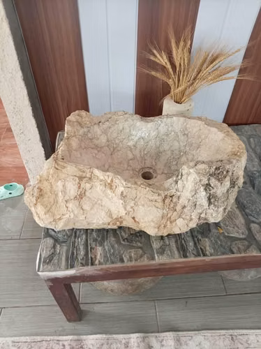 Lavamanos de piedra natural artesanales, elegancia y calidad para tu baño - Imagen 4