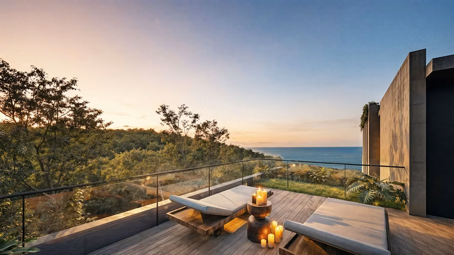 Villa frente al mar con vista a la playa en venta en Playa Venao, Panamá.