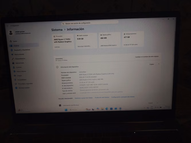 Vendo Laptop HP DE 15 " - Imagen 6