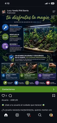 Mantenimientos de acuarios