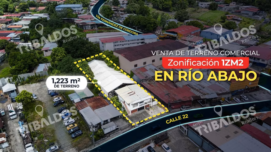 Venta de terreno Comercial 1ZM2 en Río Abajo