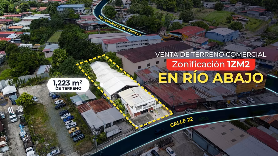 Venta de terreno Comercial 1ZM2 en Río Abajo