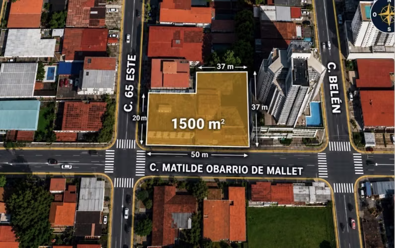Terreno en Venta en San Francisco – 1,500 m² – Esquina con 50 m de Frente – Uso Mixto