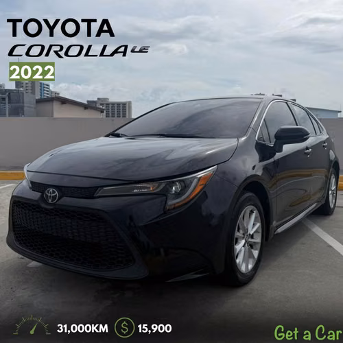 TOYOTA COROLLA LE 2022 15,900.00$