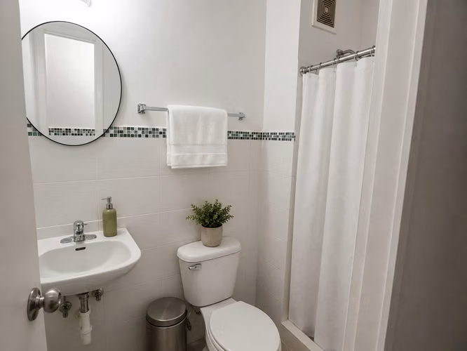 Habitación pequeña tipo servicio,  Con baño y closet - Imagen 2