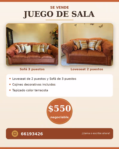 Living room set for sale
