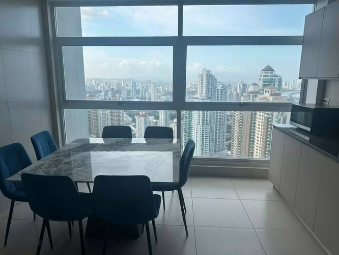Alquiler Amoblado Pta Pacífica | P.H. Q Tower | 3Rec Piso Alto ($4,000)