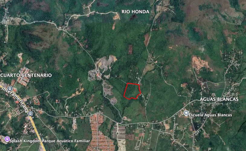 6.23has Terreno buena distribucion, 150 m lineales de frente a carretera con tendido eléctrico