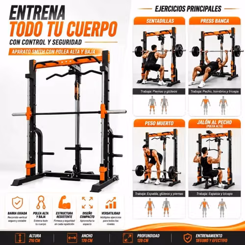 Haula smit olimpica y sistema de polea