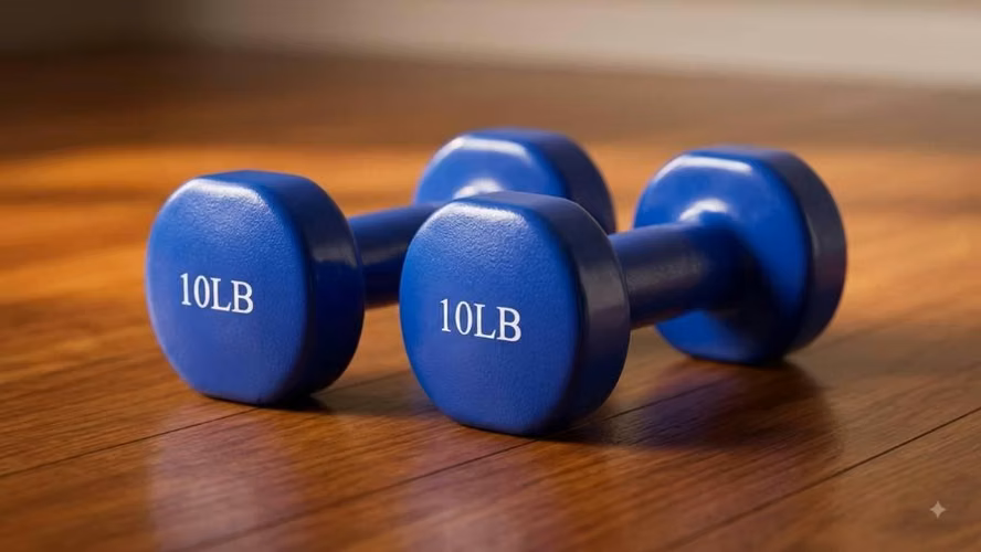  Mancuernas de 10 lb – Nuevas   Perfectas para entrenar en casa.