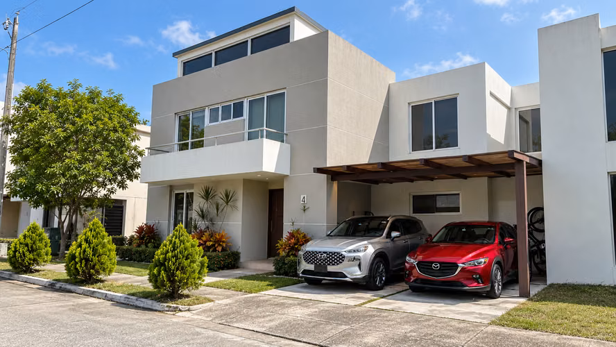 Casa en Villasur con doble altura, estudio y segunda sala