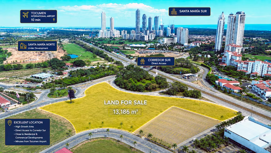 Se Vende Exclusivo Terreno en Santa Maria Business District