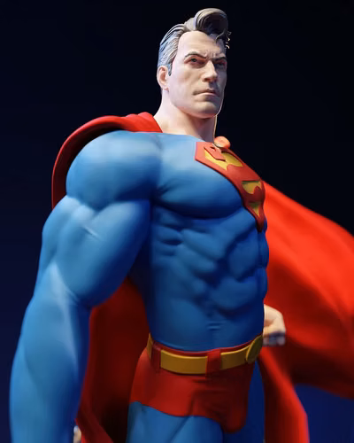 Kit de Impresión 3D: Escultura Fan Art de Superman (Escala 1:4)