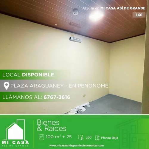 Se alquila Local Comercial