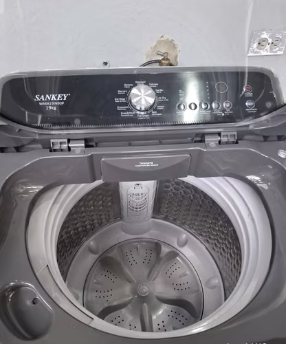 SANKEY LAVADORA AUTOMÁTICA INVERTER DE CARGA SUPERIOR | PANEL DIGITAL | SUPER SILENCIOSO | PROGRAMABLE | FILTRADO TOTAL | 19KG | GRIS